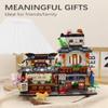 LUOGFYNI Japanese Street View Izakaya Shop Building Blocks Set, Theme Store Simulation Architecture Creative Model, Mini Bricks Construction Building Toy for Adults (1232) view 2