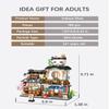 LUOGFYNI Japanese Street View Izakaya Shop Building Blocks Set, Theme Store Simulation Architecture Creative Model, Mini Bricks Construction Building Toy for Adults (1232) view 3