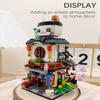 LUOGFYNI Japanese Street View Izakaya Shop Building Blocks Set, Theme Store Simulation Architecture Creative Model, Mini Bricks Construction Building Toy for Adults (1232) view 4