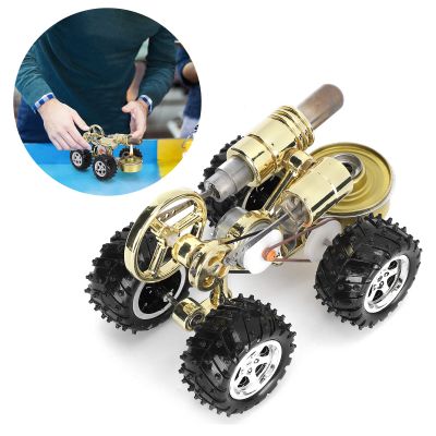 Gugxiom Hot Air Stirling Engine Kit - Car Engineer Generator Model Science Experiment Physical Toy - Educational for Teenagers and Adults Learning