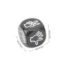 12Pcs Finger Guessing Game Dice, 6 Sided 6 Colors 20mm Rock Paper Scissors Game Dice for Adults Kids Family Party view 2