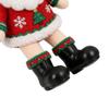 jojofuny 14 Pairs Mini Santa Boots for Crafts - Small Santa Boots for Dollhouse Christmas Decorations, Tiny Doll Shoes for Crafts, 1.1" X 1.1" X 0.4' view 2