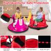 GLACER Electric Ride on Bumper Car, 12 V Soft Bumper w/2 Driving Modes, Music & LED, Adjustable Safety Belt, 360 Spin, Slow Start Function, Kids Bumper Car for 37-95 Months Old Baby Toddlers (Red) view 3