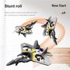 2023 New V17 Jet Fighter Stunt RC Airplane, Drop-Resistant Remote Control Aero Jet Drone with 360 Stunt Spin Gravity Sensing  Lights, RC Fighter Jet Planes Easy Fly RC Glider for Beginner (Silver) view 4