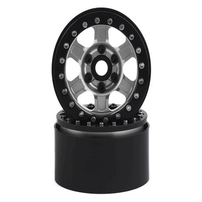 SSD RC 1.9" Challenger Beadlock Wheels (Silver) (2)
