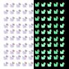 100 Pieces Tiny Ducks, Luminous Mini Resin Ducks, Glow in The Dark Miniature Ornament Ducks for DIY Garden Dollhouse Duck Accessories, Miniature Ducks Decoration for Xmas Birthday Party Favors view 1