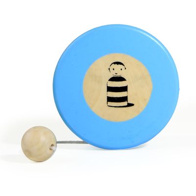 Shumee Wooden Yoyo Game for Kids | Color- Blue | 3+ Years | Organic & Safe | Spinner Yoyo Ball Toy, High Speed | Wood Spinner Ball for Children, Birthday Return Gift Toy