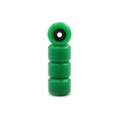 SPITBOARDS Fingerboard Pro Wheels with Real Ball Bearings, Professional CNC Polyurethan Quality, Street Wheels Shape (Green)
