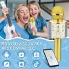 Viposoon Birthday Gifts for 3-11 Year Old Girls, Bluetooth Karaoke Microphone for Kids Gifts for Teenage Girls Christmas Stocking Stuffers for Kids Popular Toys for 4-12 Year Old Boys Girls - Gold view 3