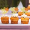 24Pcs Autumn Wedding Cupcake Toppers Fall in Love Cupcake Picks view 4