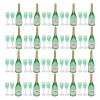 Agatige 10 Sets Dollhouse Champagne Set, 1:12 Simulation Mini Exquisite Workmanship Dollhouse Accessories for Dollhouse Decor view 1