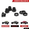 RCAWD Wheel Hex & Wheel Nut 24mm for KRATON 8S & Outcast 8S Upgrades,Wheel Hub Adaptor for 1/5 ARRMA 8S Parts #ARA310928#ARA310929 Black view 2