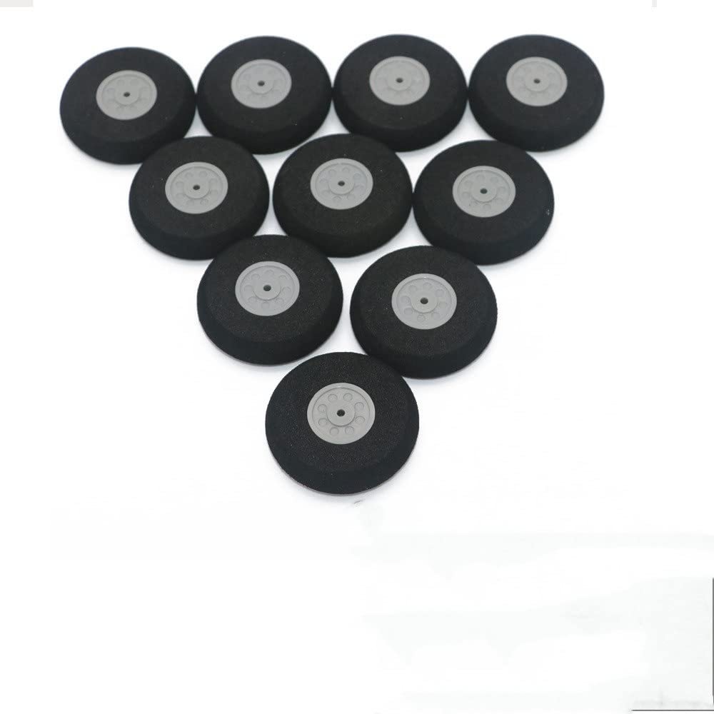 APEFIT Drone Accessories 10pcs/lot Airplane Wheels 30mm 40mm 55mm 65mm 75mm Airplane Sponge Wheels Replaceable (Color : 20MM)