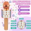 Viposoon Kids Toys for 5 6 7 8 9 Year Old Girls, Handheld Bluetooth Karaoke Microphone for Kids Gifts for Teenage Girls Christmas Birthday Gifts for 7-12 Year Old Girls Toys - Rose Gold view 2