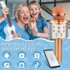 Viposoon Kids Toys for 5 6 7 8 9 Year Old Girls, Handheld Bluetooth Karaoke Microphone for Kids Gifts for Teenage Girls Christmas Birthday Gifts for 7-12 Year Old Girls Toys - Rose Gold view 3