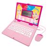 Lexibook JC598DPi3 Educational and Bilingual Laptop German/English-Girls Toy with 124 Activities to Learn, Play Games and Music with The Disney Princesses, Pink view 1