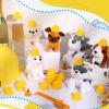 Sratte 50 Pcs Miniature Construction Hat Mini Construction Toy Doll Hats Plastic Miniature Bottle Topper for Party(Yellow) view 3