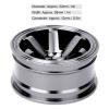 RC Wheel Rims Set, 12mm Hex Hub Aluminum Alloy On Road Wheels Rims Metal for 1/10 Scale RC Crawler Car Touring Drift Street Tyres Wheels Accessory(Black) view 3