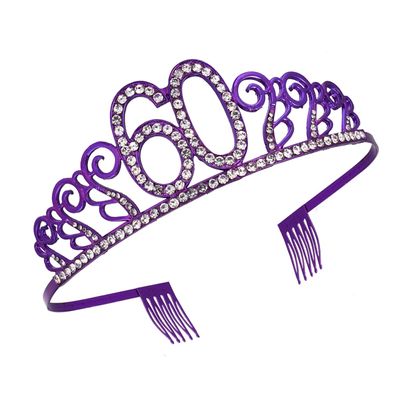 FOMIYES Elegant Headwear Number Crown Hair Accessories Birthday Cake Decor Women's Headdress Crown