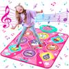 Kusntin Unicorn Dance Mat, Dance Mixer Rhythm Step Play Mat, Pink Dance Pad with LED Lights, Adjustable Volume, Built-in Music, 5 Game Modes, Xmas B-Day Gifts for 3-12 Years Old Girls Toys view 1