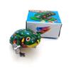Charmgle Funny Clockwork Spring Wind Up Metal Frog, Wind-up Animal Toys Jumping Frog Tin Toy for Adults Gifts Halloween Party view 1