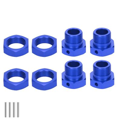 RCAWD KRATON 8S & Outcast 8S Wheel Hex & Wheel Nut 24mm Upgrades, Wheel Hub Adaptor for 1/5 ARRMA 8S Parts #ARA310928#ARA310929 Blue
