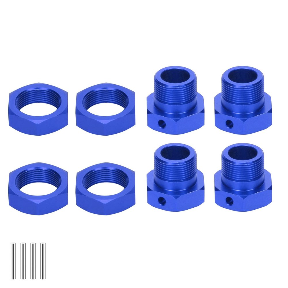 RCAWD KRATON 8S & Outcast 8S Wheel Hex & Wheel Nut 24mm Upgrades, Wheel Hub Adaptor for 1/5 ARRMA 8S Parts #ARA310928#ARA310929 Blue
