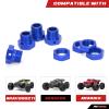 RCAWD KRATON 8S & Outcast 8S Wheel Hex & Wheel Nut 24mm Upgrades, Wheel Hub Adaptor for 1/5 ARRMA 8S Parts #ARA310928#ARA310929 Blue view 2