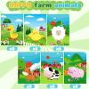 Sinmoe 36 Pcs Farm Animals Mini Activity Books for Kids DIY Game Books Set with Cow Pig Chicken Duck Sheep Pattern Coloring Book Party Favors Goodie Bags Stuffers Classroom Back to School Daycare Gift view 3