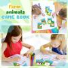 Sinmoe 36 Pcs Farm Animals Mini Activity Books for Kids DIY Game Books Set with Cow Pig Chicken Duck Sheep Pattern Coloring Book Party Favors Goodie Bags Stuffers Classroom Back to School Daycare Gift view 4