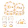 60pcs Boho Sun Birthday Party Paper Napkins First Trip inspired Around The Sun Birthday Decorations Boho Hippie Sunshine Boho Sun Baby Shower Party Supplies Decorations view 4