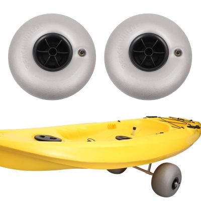 CNCEST Beach Replacement Balloon Wheels Tires 2-Pack,Beach Sand Tires,Cart Tires for Kayak Dolly Canoe Boat Buggy Carrie (2pcs 10")