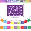 10 Pack Mexican Party Banners Total 170 Feet, Paper Picado Banner Mexican Party Decorations Day of The Dead Fiesta Decorations for Dia De Los Muertos Decor Supplies view 2