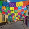 10 Pack Mexican Party Banners Total 170 Feet, Paper Picado Banner Mexican Party Decorations Day of The Dead Fiesta Decorations for Dia De Los Muertos Decor Supplies view 3