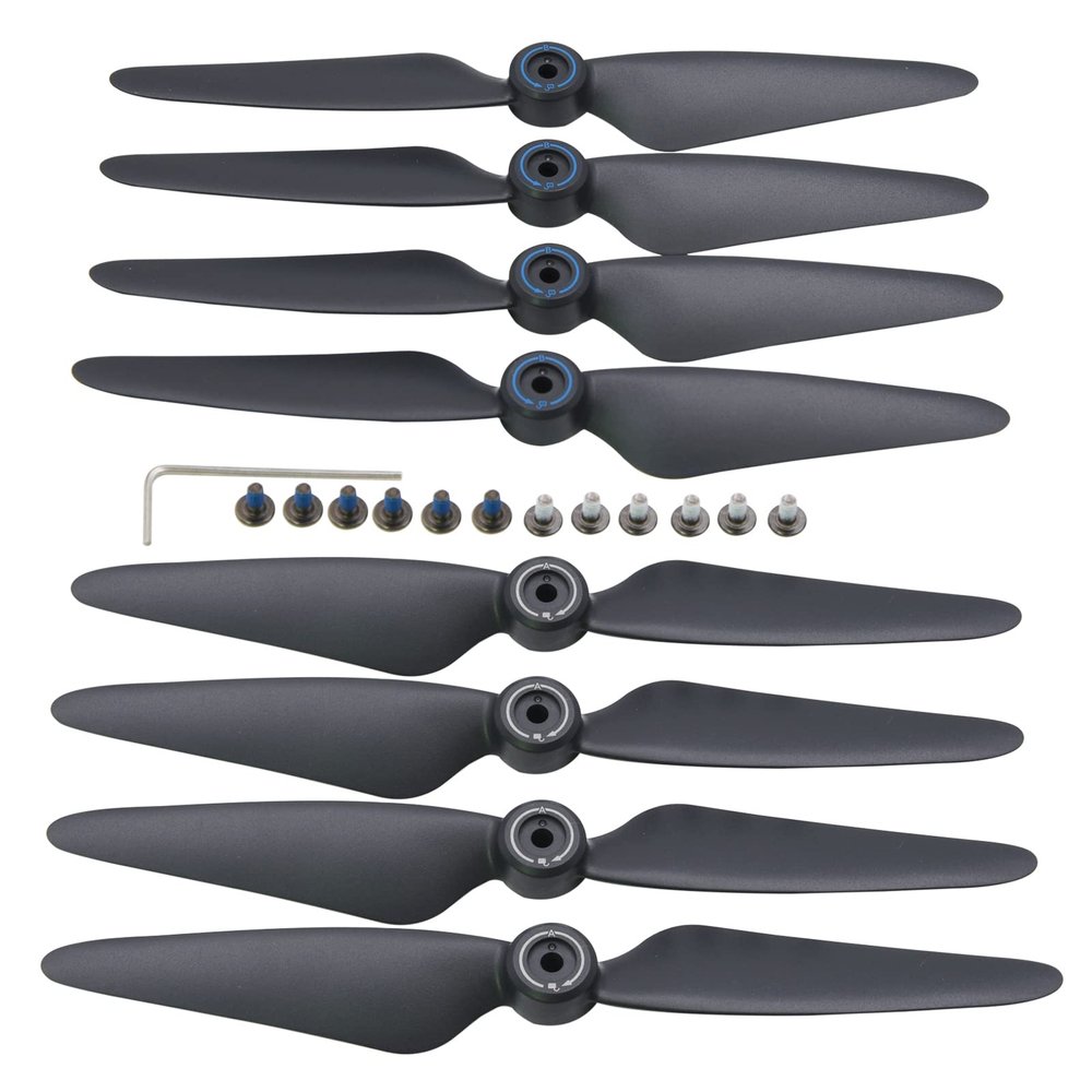 Blomiky 2 Sets 8 Pack F7 Foldable Propellers Replace Spare Pros Compatible with Bwine F7GB2 F7 SJRC F7S F7 4K 9800FT RC Quadcopter Drone F7 Propeller 2