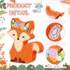 Suilung Fox Pinata Woodland Theme Birthday Decorations Pinata Include Stick Blindfold Confetti Woodland Fox Themed Birthday Party Supplies for Party Decor view 3