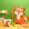 Suilung Fox Pinata Woodland Theme Birthday Decorations Pinata Include Stick Blindfold Confetti Woodland Fox Themed Birthday Party Supplies for Party Decor view 4