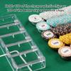 CUNHUY 2PACK Clear Acrylic Poker Chip Rack with Cover/Casino Chip Tray with Lid, Holds 100 Chips Each view 2