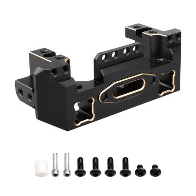 Hobbypark 116.5g Heavy Brass Front Bumper Mount Servo Mounts Bracket Stand Weights Compatible with TRX4 Defender Bronco Sport Blazer Crawler
