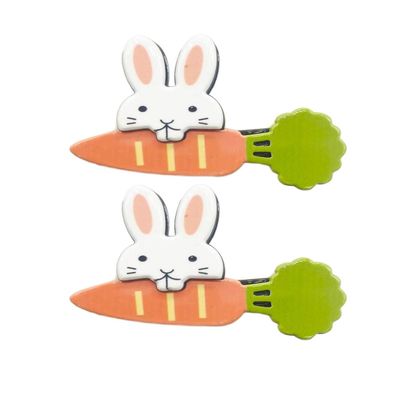 Baby Girls Carrot Hair Clips Pin Easter Bunny HairClips Carrot Hair Barrettes Pin JHE27 (Bunny Carrot)