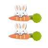 Baby Girls Carrot Hair Clips Pin Easter Bunny HairClips Carrot Hair Barrettes Pin JHE27 (Bunny Carrot) view 1
