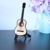 B Baosity Wooden Electric Guitar in 1/6 Scale with Miniature Toys view 4