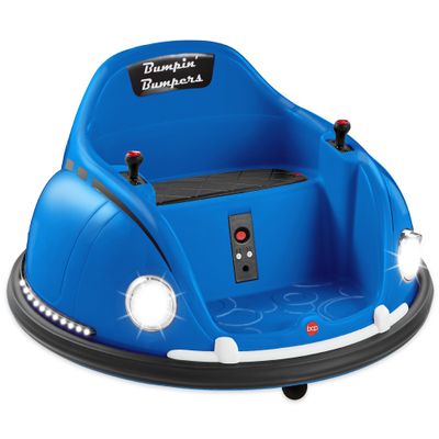 Best Choice Products 6V Electric Kids Ride On Bumpin Bumper Car, 1.5 - 6 Years Old, Parent Remote Control, 360 Degree Spin, Lights, Sounds - Navy Blue
