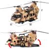 26 PCS Army Men Helicopter Carrier Toys, Military Soldier Action Figures, Combat Truck, Motorcycle, Jumbo Transport Aircraft with Lights & Sound, Weapons Accessories Playset for Kids Boys view 4