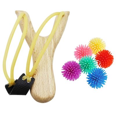 2 Pc Sling Shot Wooden Toy Catapult Slingshot Classic Antique Gift Party Favor