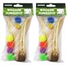 2 Pc Sling Shot Wooden Toy Catapult Slingshot Classic Antique Gift Party Favor view 2
