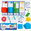 Simply magic 141 PCS Base Ten Blocks for Math - Math Manipulatives K-3, Unit Blocks 1st 2nd 3rd Grade, Counting Blocks - Kindergarten Set, Math Blocks Ones Tens Hundreds, Place Value Number Cubes view 1