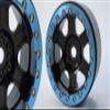 SSD RC 2.2" Challenger Beadlock Wheels (Black/Blue) (2) view 1
