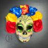 Spider Day of the Dead Halloween Skull Mask Skeleton Day of the Dead Costume Masks Masquerade Mask Dia de los Muertos Headpiece Halloween Costume Party Skeleton Mask view 1