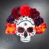 Day of the Dead Costume Masks Halloween Skull Skeleton Masks Masquerade Mask Dia de los Muertos Headpiece Halloween Costume Party Flower Crown Cards view 1
